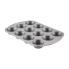 Circulon 12-cup Nonstick Muffin Pan In Gray