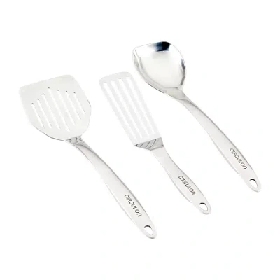 Circulon 18/8 Stainless Steel 3-pc. Kitchen Tool Set In White