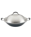 Circulon A1 Series With Scratchdefense 14in Nonstick Induction Wok With Lid In Graphite