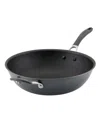 Circulon A1 Series Scratchdefense 13.25" Nonstick Induction Stir Fry Pan In Graphite