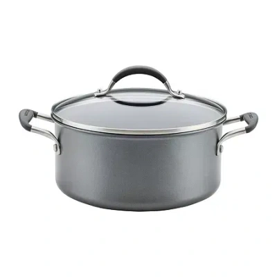 Circulon A1 Series With Scratch Defense Nonstick Induction Dutch Oven With Lid In Gray