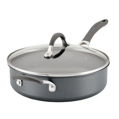 Circulon A1 Series With Scratchdefense Technology Nonstick Induction Sauté Pan With Helper Handle And Lid, 5 In Graphite