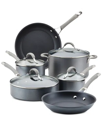 Circulon Elementum Hard-anodized Aluminum 10-pc. Cookware Set In Grey
