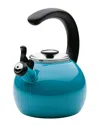 Circulon Enamel On Steel 2-qt. Whistling Teakettle With Flip-up Spout In Blue