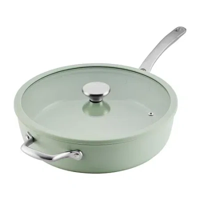 Circulon Halo Ceramic 5-qt. Covered Saute Pan In Green