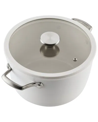 Circulon Halo With Laserdefense Nonstick 10pc Cookware Set In White