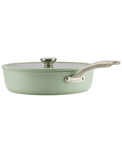 Circulon Halo With Laserdefense Sage 5qt Nonstick Saute Pan In Green