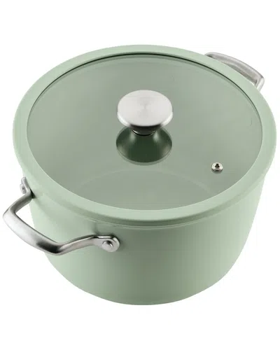 Circulon Halo With Laserdefense Sage Nonstick 10pc Cookware In Green