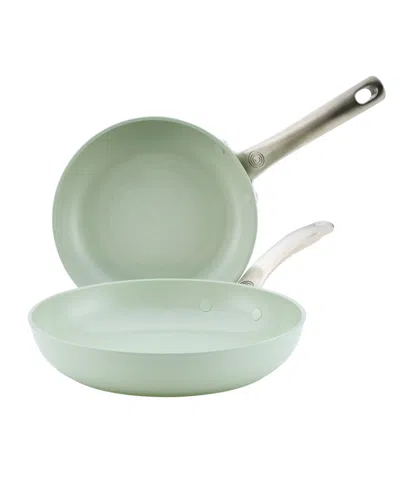 Circulon Laserdefense Ceramic Nonstick 2-pc. Skillet Set In Green