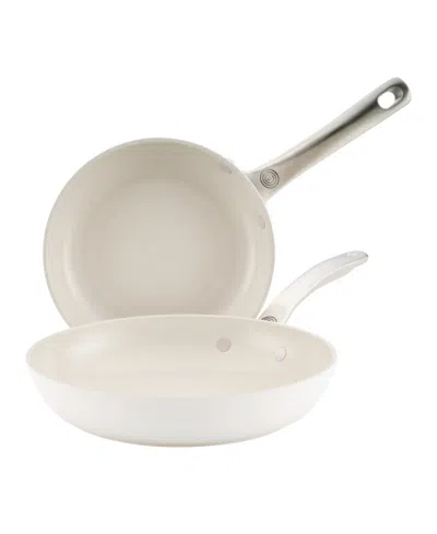 Circulon Laserdefense Ceramic Nonstick 2-pc. Skillet Set In White