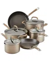 Circulon Premier Professional Hard-anodized Aluminum 10-pc. Cookware Set