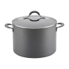 Circulon Radiance Hard Anodized 10-qt. Wide Stockpot In Red