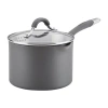 Circulon Radiance Hard Anodized 3-qt. Sauce Pan With Straining Lid In Gray