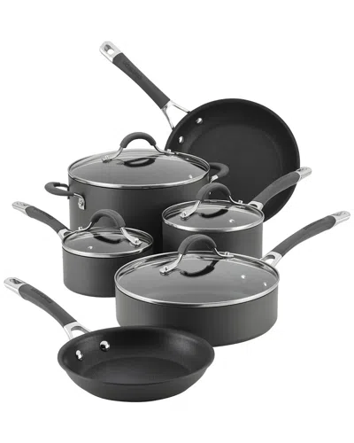 Circulon Hard-anodized Nonstick 10pc Cookware Set In Gray