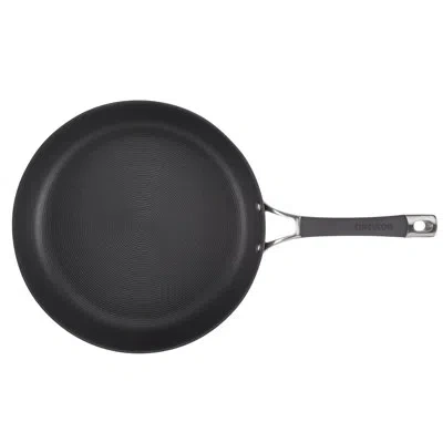 Circulon Radiance Hard Anodized Nonstick Deep Frying Pan / Skillet With Lid, 12 Inch In Gray
