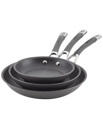 Circulon Radiance Hard-anodized Nonstick Skillet Trio In Gray