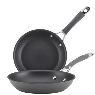 Circulon Radiance Hard Anodized Nonstick Frying Pans / Skillet Set, 8.5 Inch And 10 Inch In Gray