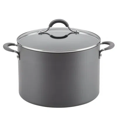 Circulon Radiance Hard-anodized Aluminum Nonstick Wide Stockpot In Gray