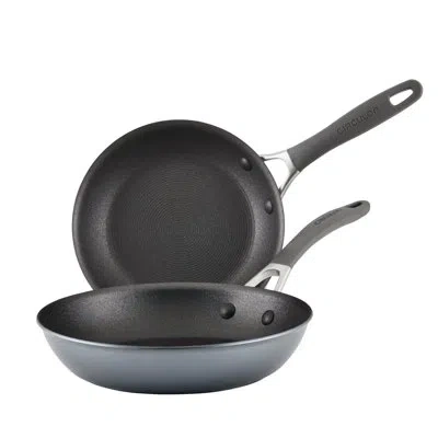Circulon Scratchdefense With Scratchdefense Nonstick Induction Frying Pans / Skillet Set,  8.5 Inch And 10 In In Graphite