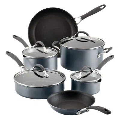 Circulon Scratchdefense With Scratchdefense Nonstick Induction Pots And Pans Cookware Set, 10 Piece, Graphite