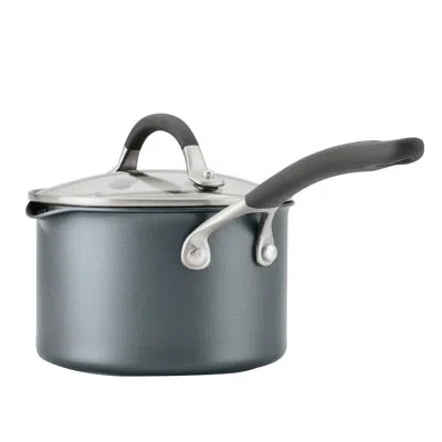 Circulon Scratchdefense With Scratchdefense Nonstick Induction Straining Sauce Pan With Lid In Graphite