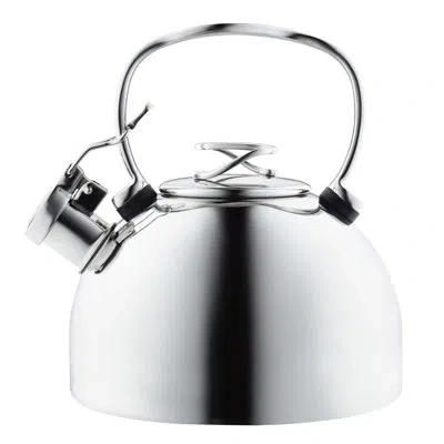 Circulon Stainless Steel Whistling Teakettle With Flip-up Spout, 2.3-quart In Silver