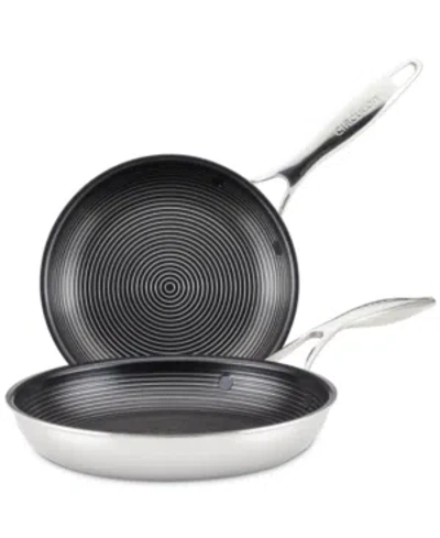 Circulon Steelshield C-series Tri-ply Clad Nonstick Frying Pan Set, 2-piece, Silver