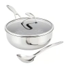 Circulon Steelshield Stainless Steel 3.5-qt. Chef Pan With Lid In Silver