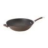Circulon Symmetry Hard Anodized 14" Stir Fry Pan With Helper Handle In Brown