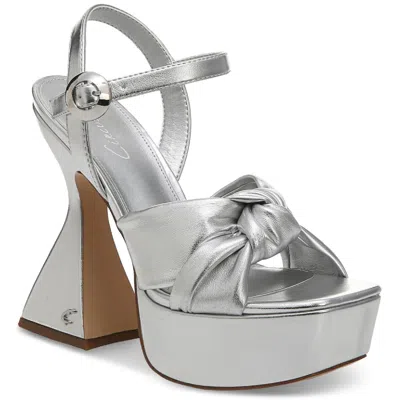 Circus By Sam Edelman Audrea Womens Ankle Strap Platform Sandals In Gray