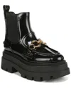 Circus By Sam Edelman Brooks Womens Patent Lugged Sole Chelsea Boots In Black
