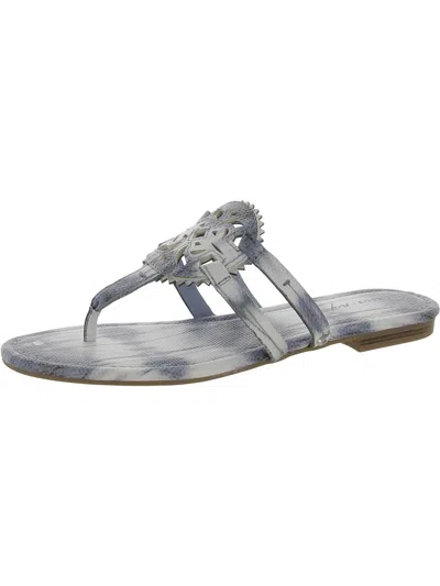 Circus By Sam Edelman Canyon Womens Thong Flat Sandals In Blue