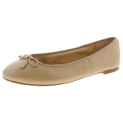 Circus By Sam Edelman Charlotte Womens Leather Wonderlast Ballet Flats In Beige