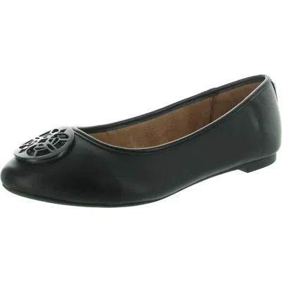 Circus By Sam Edelman Charlotte Womens Leather Wonderlast Ballet Flats In Black