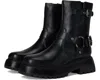 Circus By Sam Edelman Circus Ny By Sam Edelman Hadley Women's Black Leather Combat Boots Zap583 In Black
