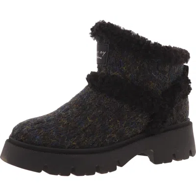 Circus By Sam Edelman Claire Womens Faux Fur Knit Booties In Multi