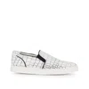 Circus By Sam Edelman Duncan Sneaker Women's White Croco Slip On Shoes Jobb1137 In White