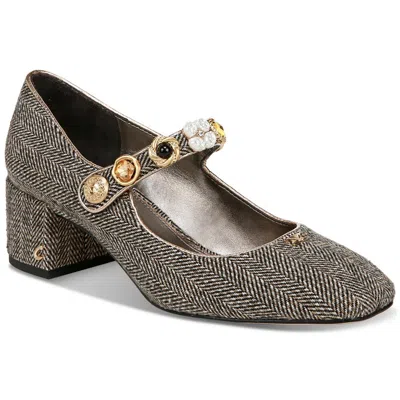 Circus By Sam Edelman Elaine Womens Embellished Faux Leather Mary Jane Heels In Multi