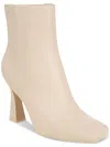 Shop Circus By Sam Edelman Emma Womens Faux Leather Square Toe Ankle Boots In White