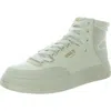 Circus By Sam Edelman Irving Womens Faux Leather Lifestyle High-top Sneakers In White