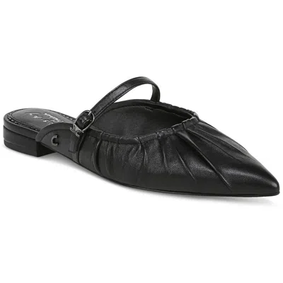 Circus By Sam Edelman Larissah Womens Leather Slip-on Mule Sandals In Black