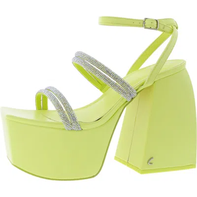 Circus By Sam Edelman Mila Jewel Womens Open Toe Ankle Strap Platform Sandals In Green