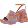 Circus By Sam Edelman Miranda Jewel Womens Printed Ankle Strap Platform Sandals In Multi