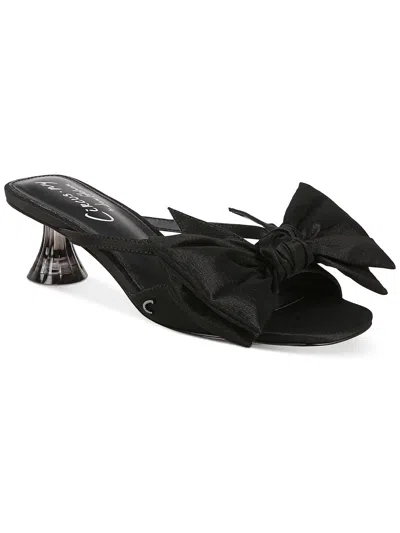 Circus By Sam Edelman Natalina Womens Padded Insole Bow Kitten Heels In Black