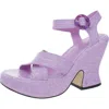 Circus By Sam Edelman Peony Womens Embossed Ankle Strap Platform Sandals In Multi