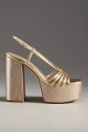 Circus By Sam Edelman Siena Slingback Platform Heels In Gold