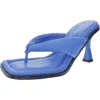 Circus By Sam Edelman Skeet Womens Faux Leather Flip Flop Thong Sandals In Blue