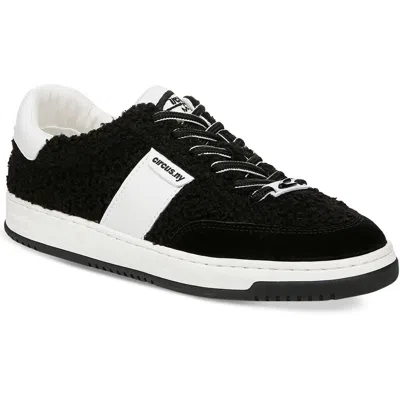 Circus By Sam Edelman Vance Cozy Womens Lace-up Faux Fur Casual And Fashion Sneakers In Black
