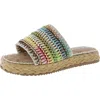 Circus By Sam Edelman Wallis Womens Woven Straw Slide Sandals In Multi