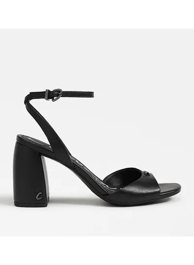 Circus By Sam Edelman Women's Aria Ankle Strap Sandals In Black In Animal Print
